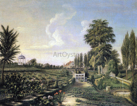  Charles Willson Peale View of the Garden at Belfield - Hand Painted Oil Painting