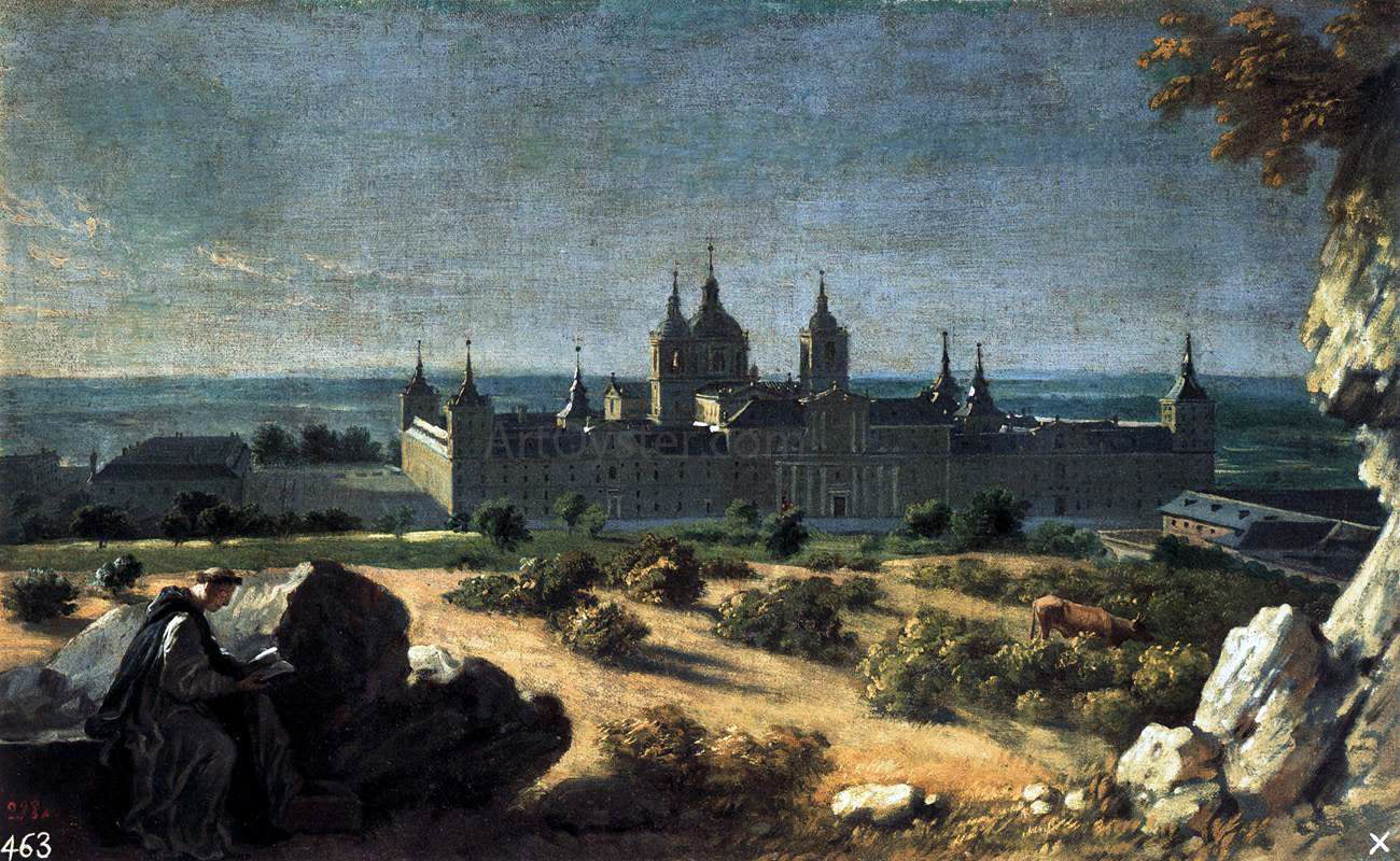  Michel-Ange Houasse View of the Monastery of El Escorial - Hand Painted Oil Painting