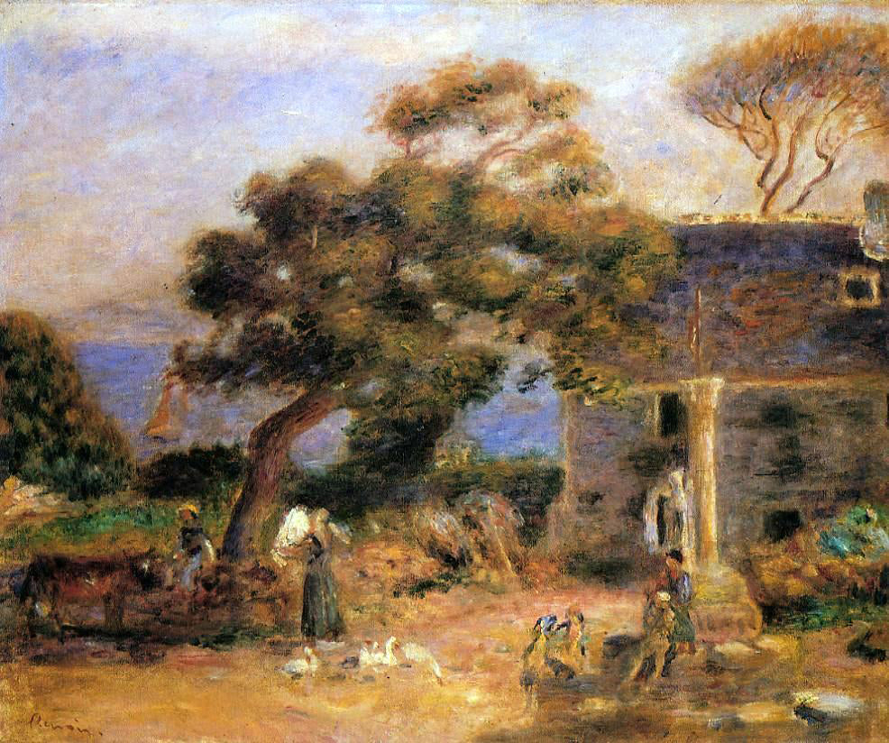  Pierre Auguste Renoir View of Treboul - Hand Painted Oil Painting