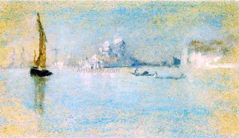  James McNeill Whistler View of Venice - Hand Painted Oil Painting