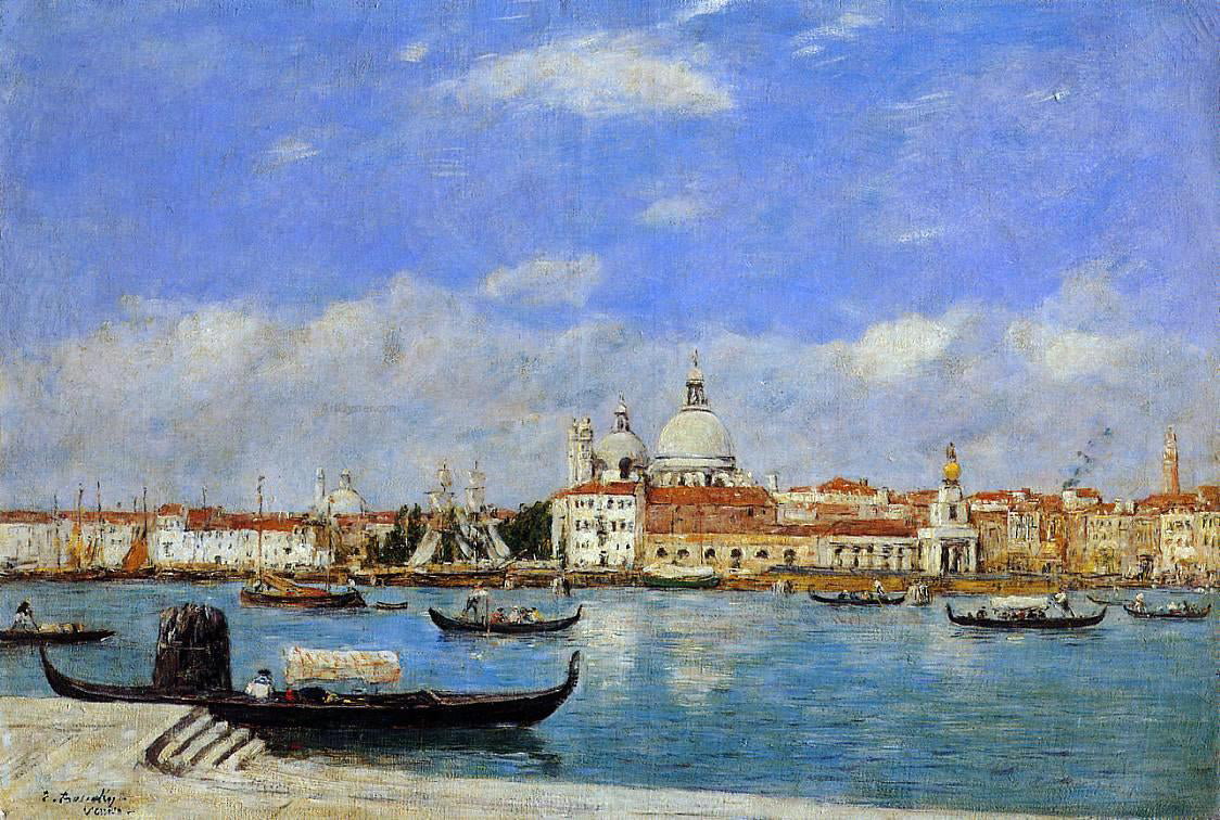  Eugene-Louis Boudin A View of Venice - Hand Painted Oil Painting