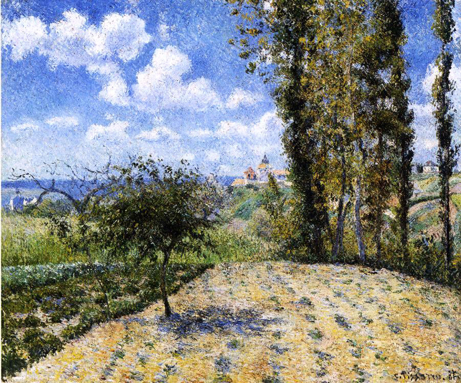  Camille Pissarro View Toward the Pontoise Prison - Hand Painted Oil Painting