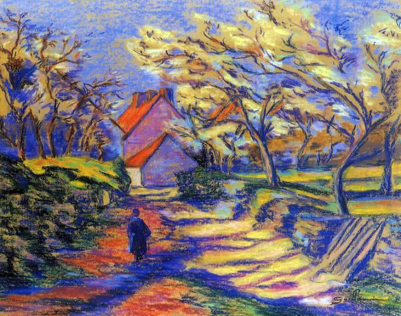  Armand Guillaumin Village Street - Hand Painted Oil Painting