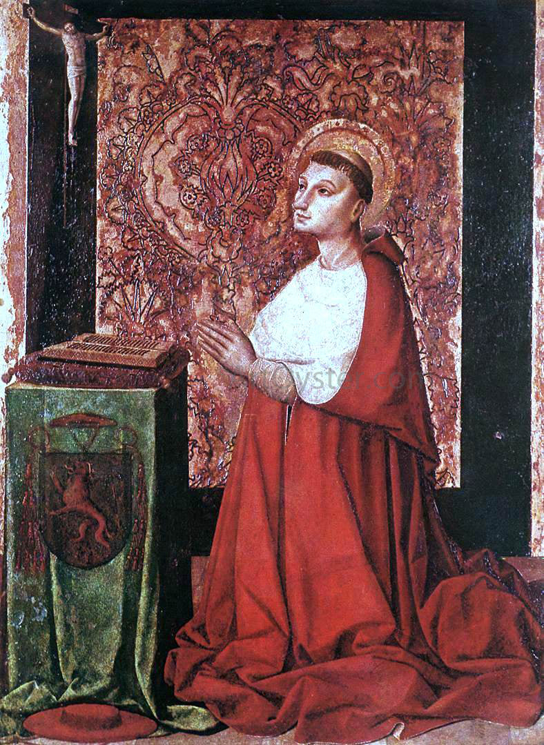  Master of the Avignon School Vision of Peter of Luxembourg - Hand Painted Oil Painting