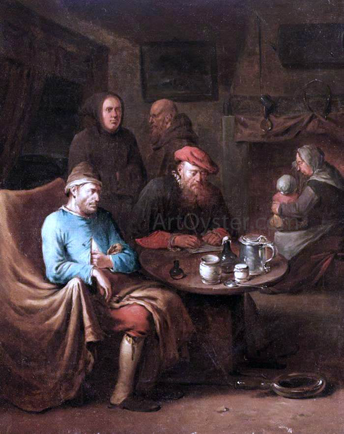  The Younger Egbert Van  Heemskerck Visit of the Doctor - Hand Painted Oil Painting