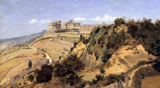  Jean-Baptiste-Camille Corot Voltarra - the Citadel - Hand Painted Oil Painting