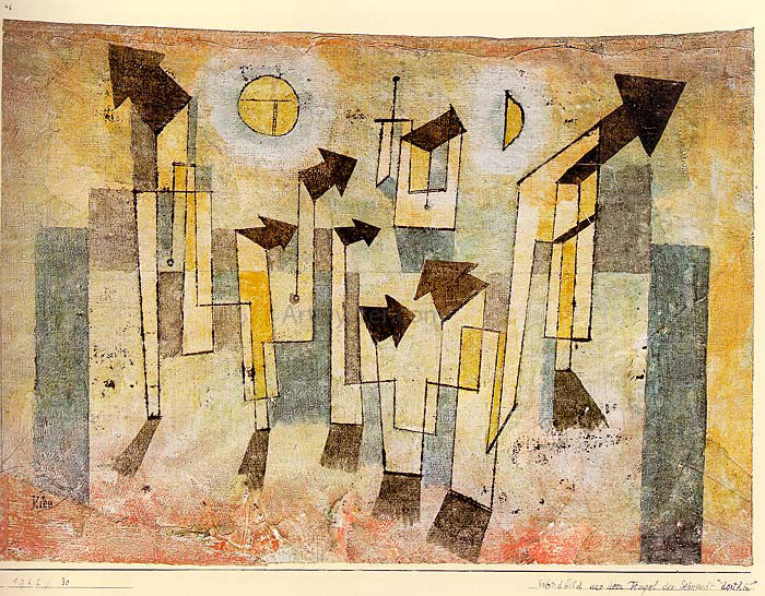  Paul Klee Wall Painting from the Temple of Longing - Hand Painted Oil Painting