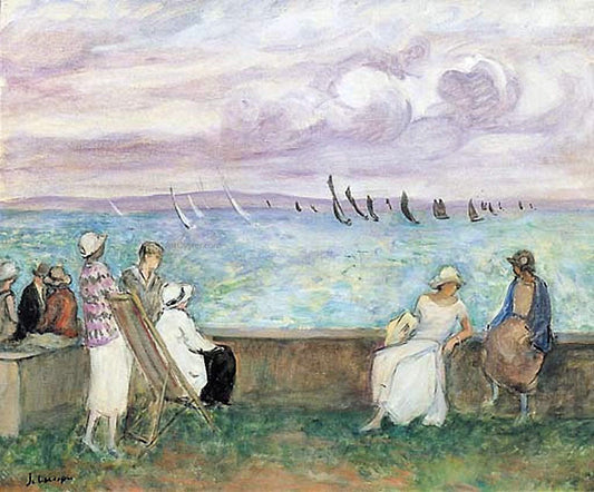  Henri Lebasque Watching the Sailboats - Hand Painted Oil Painting