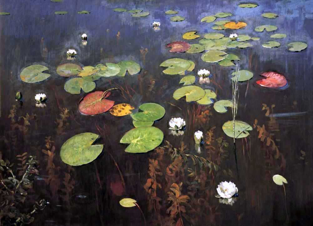  Isaac Ilich Levitan Water Lily, Nenuphar - Hand Painted Oil Painting