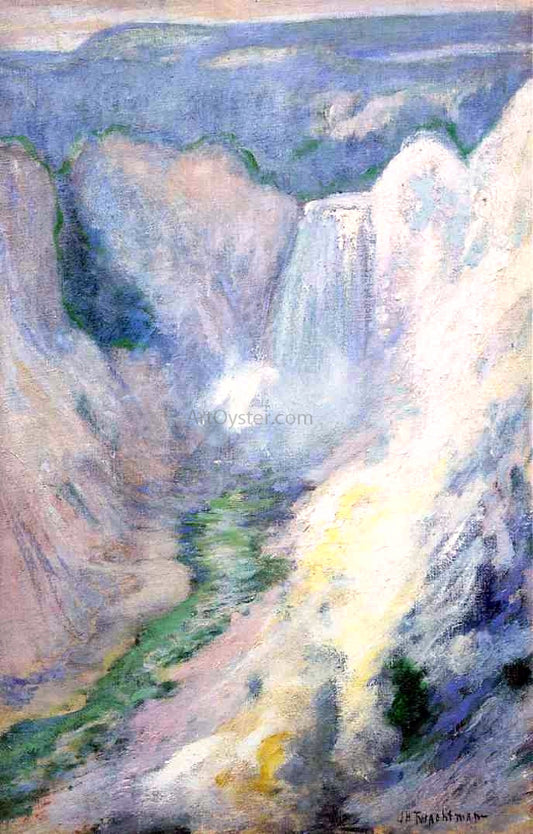  John Twachtman Waterfall in Yellowstone - Hand Painted Oil Painting