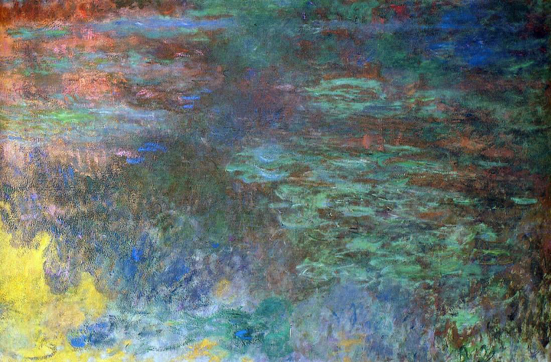 Claude Oscar Monet Water-Lily Pond, Evening (right panel) - Hand Painted Oil Painting