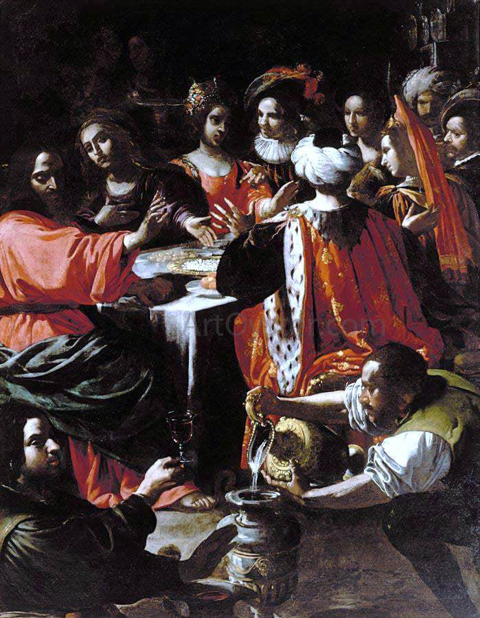  Rutilio Manetti Wedding Feast at Cana - Hand Painted Oil Painting