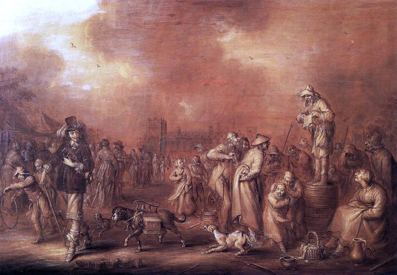  Adriaen Pietersz Van de Venne Where There Are People Money May Be Made - Hand Painted Oil Painting