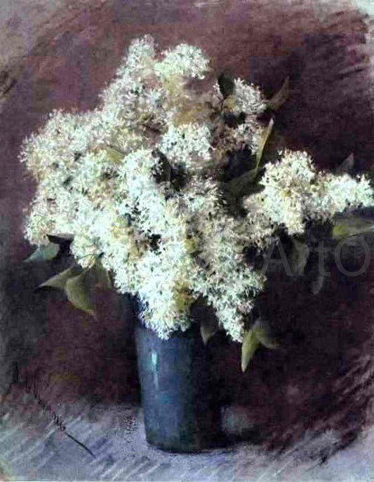  Isaac Ilich Levitan White Lilac - Hand Painted Oil Painting