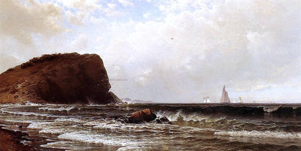  Alfred Thompson Bricher Whitehead, Casco Bay - Hand Painted Oil Painting