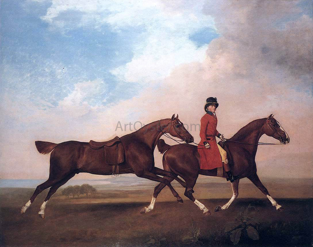  George Stubbs William Anderson with Two Saddle-horses - Hand Painted Oil Painting