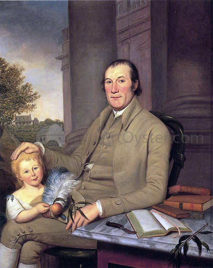  Charles Willson Peale William Smith and His Grandson - Hand Painted Oil Painting