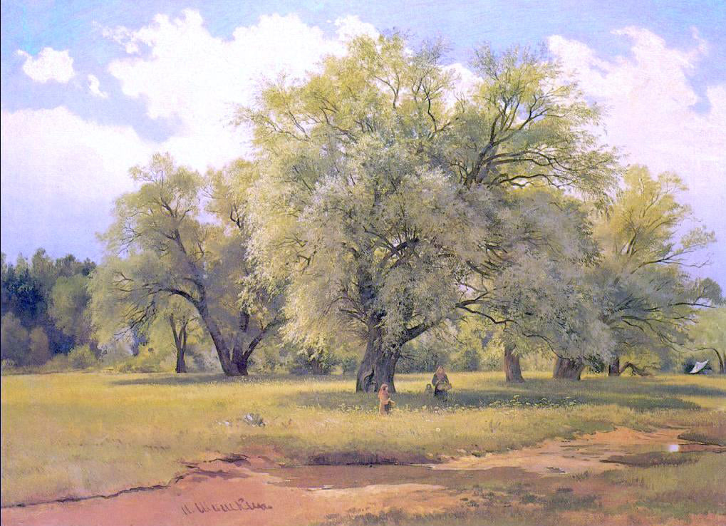 Ivan Ivanovich Shishkin Willows Alight a Sun - Hand Painted Oil Painting