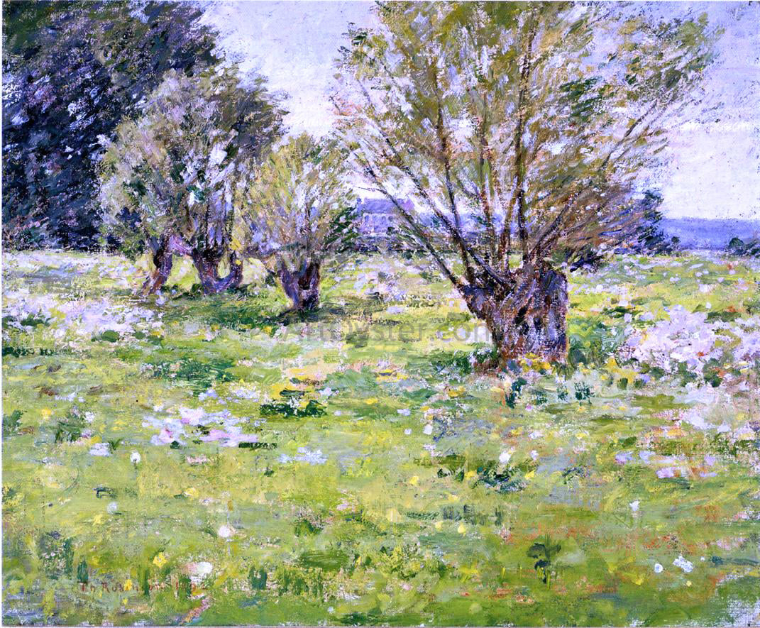  Theodore Robinson Willows and Wildflowers - Hand Painted Oil Painting