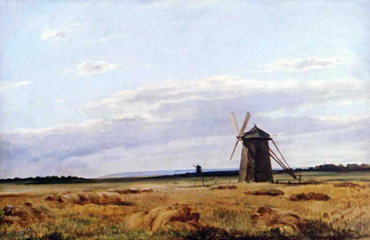  Ivan Ivanovich Shishkin Windmill afield - Hand Painted Oil Painting