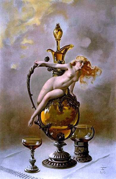  Luis Ricardo Falero Wine of Tokai - Hand Painted Oil Painting