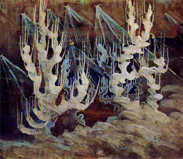  Mikalojus Ciurlionis Winter II - Hand Painted Oil Painting