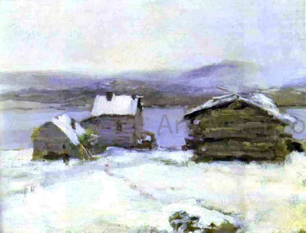 Constantin Alexeevich Korovin Winter in Lapland - Hand Painted Oil Painting