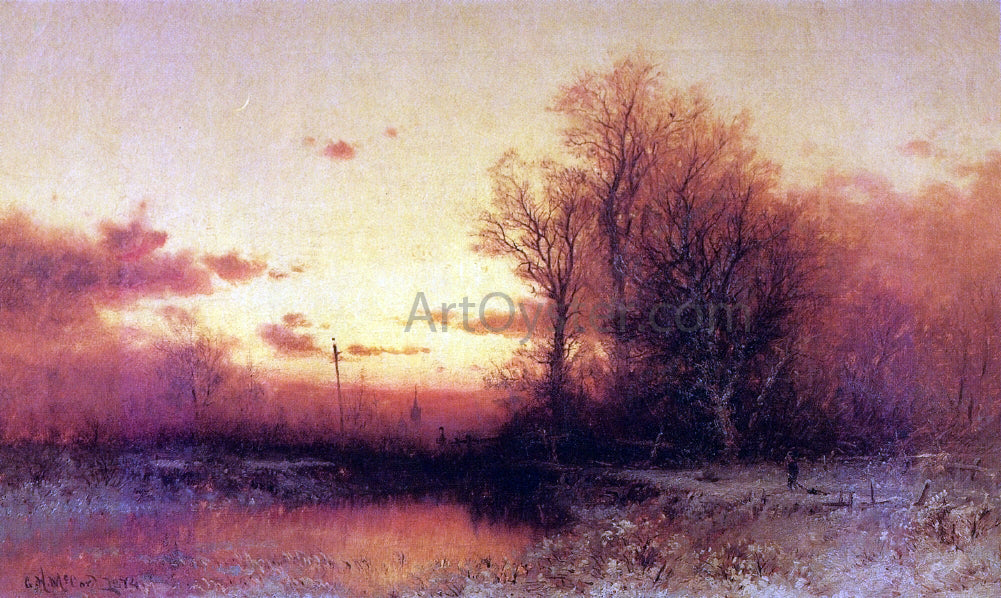  George Herbert McCord Winter Sunset - Hand Painted Oil Painting