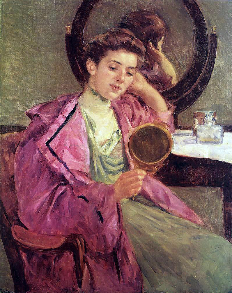  Mary Cassatt Woman at Her Toilette - Hand Painted Oil Painting