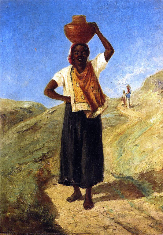  Camille Pissarro Woman Carrying a Pitcher on Her Head - Hand Painted Oil Painting