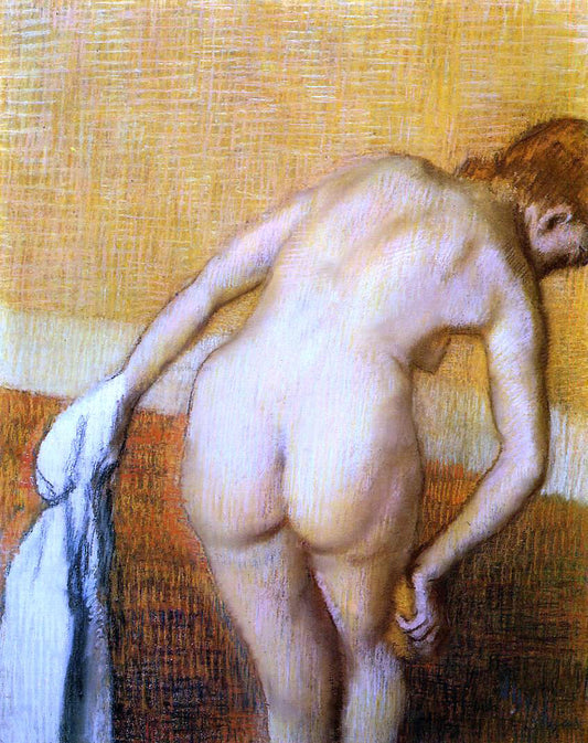  Edgar Degas Woman Having a Bath - Hand Painted Oil Painting