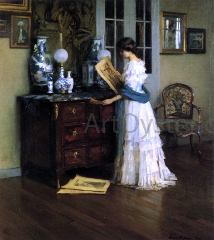  Susan Watkins Woman in a French Interior - Hand Painted Oil Painting