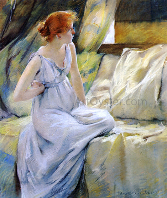  Francis Coates Jones A Woman in Classic Dress - Hand Painted Oil Painting