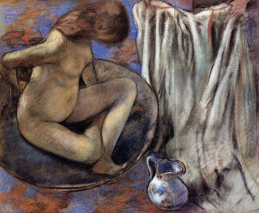  Edgar Degas Woman in the Tub - Hand Painted Oil Painting