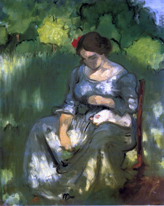  Louis Anquetin Woman with a Cat - Hand Painted Oil Painting