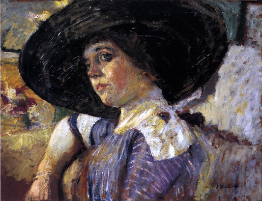  Edouard Vuillard Woman with Hat - Hand Painted Oil Painting