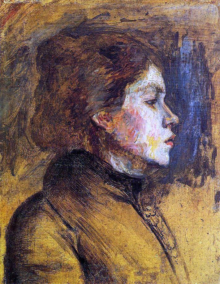  Henri De Toulouse-Lautrec Woman's Head - Hand Painted Oil Painting