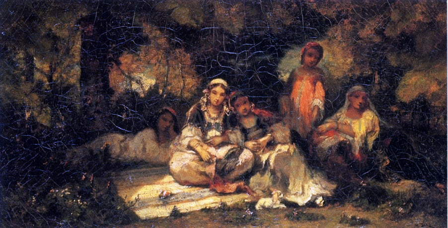  Narcisse Virgilio Diaz De la Pena  Women in a Forest - Hand Painted Oil Painting
