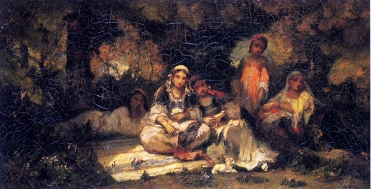  Narcisse Virgilio Diaz De la Pena  Women in a Forest - Hand Painted Oil Painting