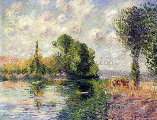 Gustave Loiseau Wood and Fields near St Cyr Vadreuil - Hand Painted Oil Painting
