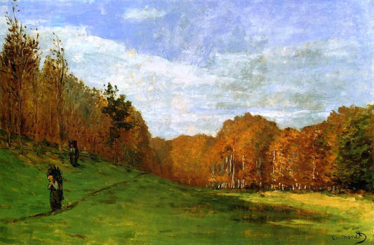  Claude Oscar Monet Woodbearers in Fontainebleau Forest - Hand Painted Oil Painting