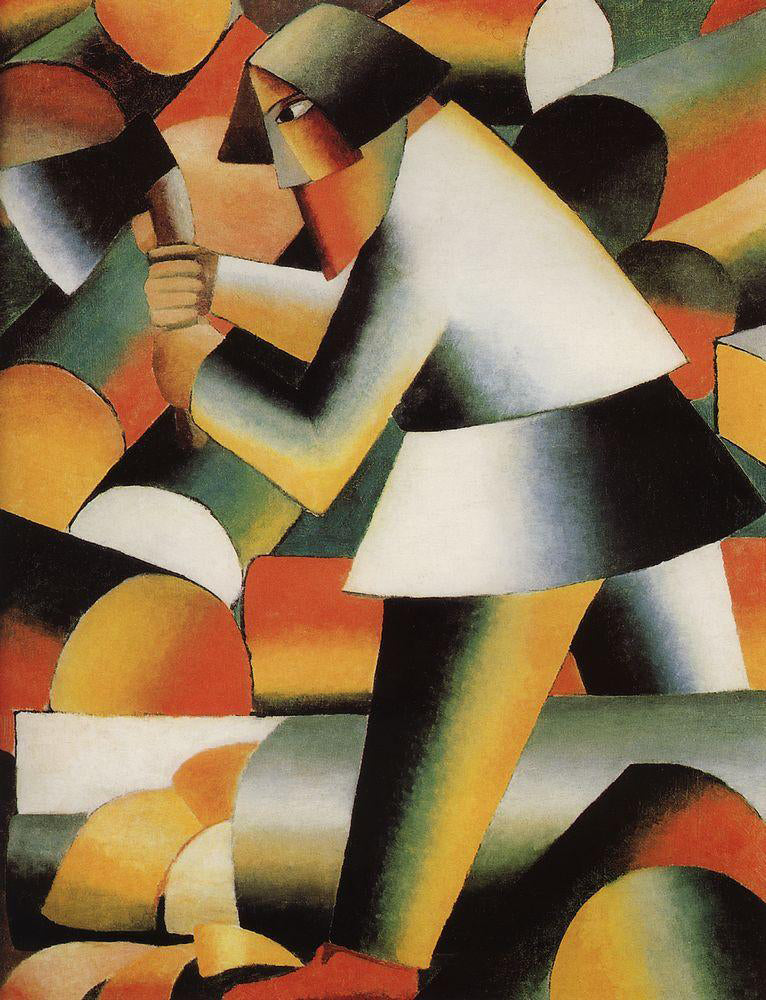  Kazimir Malevich Woodcutter - Hand Painted Oil Painting