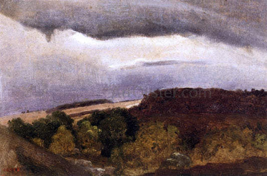  Jean-Baptiste-Camille Corot Wooded Plateau, Fountainebleau - Hand Painted Oil Painting