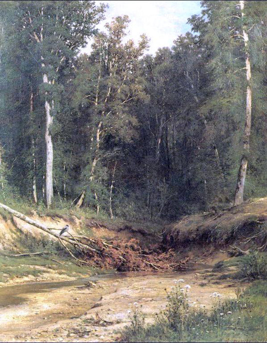  Ivan Ivanovich Shishkin Woodland brook - Hand Painted Oil Painting
