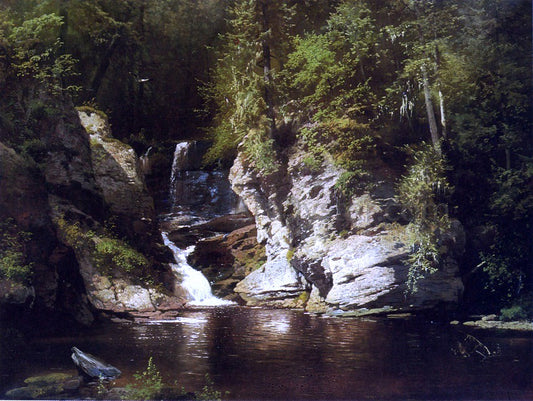  Herman Herzog Woodland Pool, Newry, Maine - Hand Painted Oil Painting