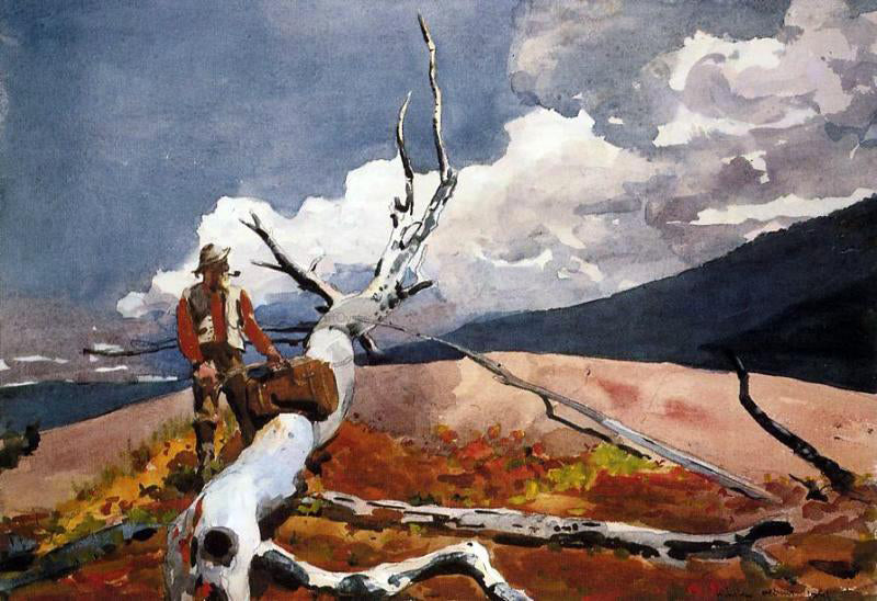  Winslow Homer Woodsman and Fallen Tree - Hand Painted Oil Painting