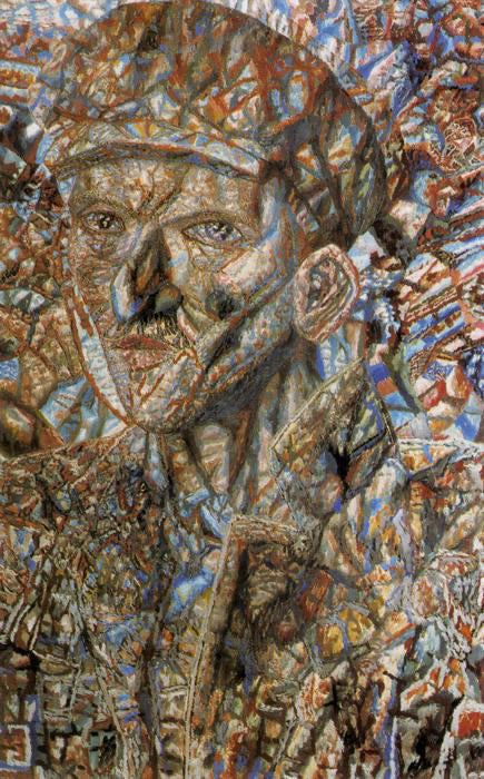  Pavel Filonov Worker in a Cap - Hand Painted Oil Painting