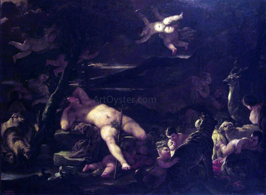  Luca Giordano Young Bacchus Sleeping - Hand Painted Oil Painting