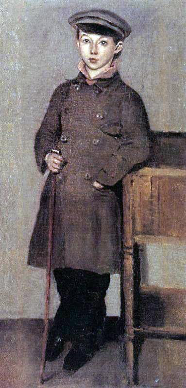  Jean-Baptiste-Camille Corot Young Boy of the Corot Family - Hand Painted Oil Painting