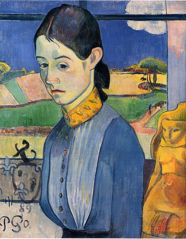  Paul Gauguin Young Breton Woman - Hand Painted Oil Painting